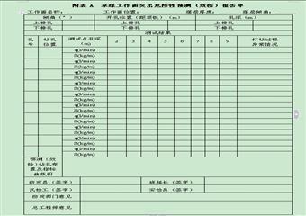 “三軟”突出煤層采煤工作面突出危險性預測（效果檢驗）技術標準