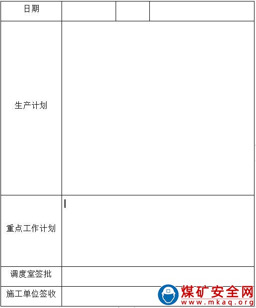 露天煤礦生產計劃管理制度