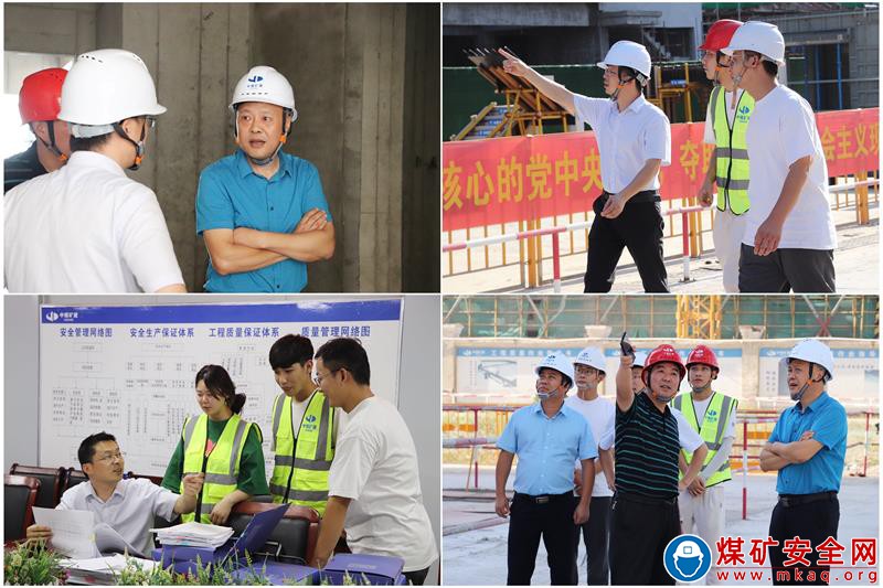 集團公司工程管理部到中煤三建建安公司泗縣雪楓家園三期項目檢查指導工作