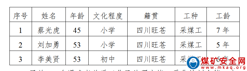 旺蒼縣厚信煤業有限責任公司 “7·28”較大瓦斯爆炸事故調查報告
